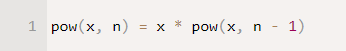 Степень pow(x, n) через рекурсию